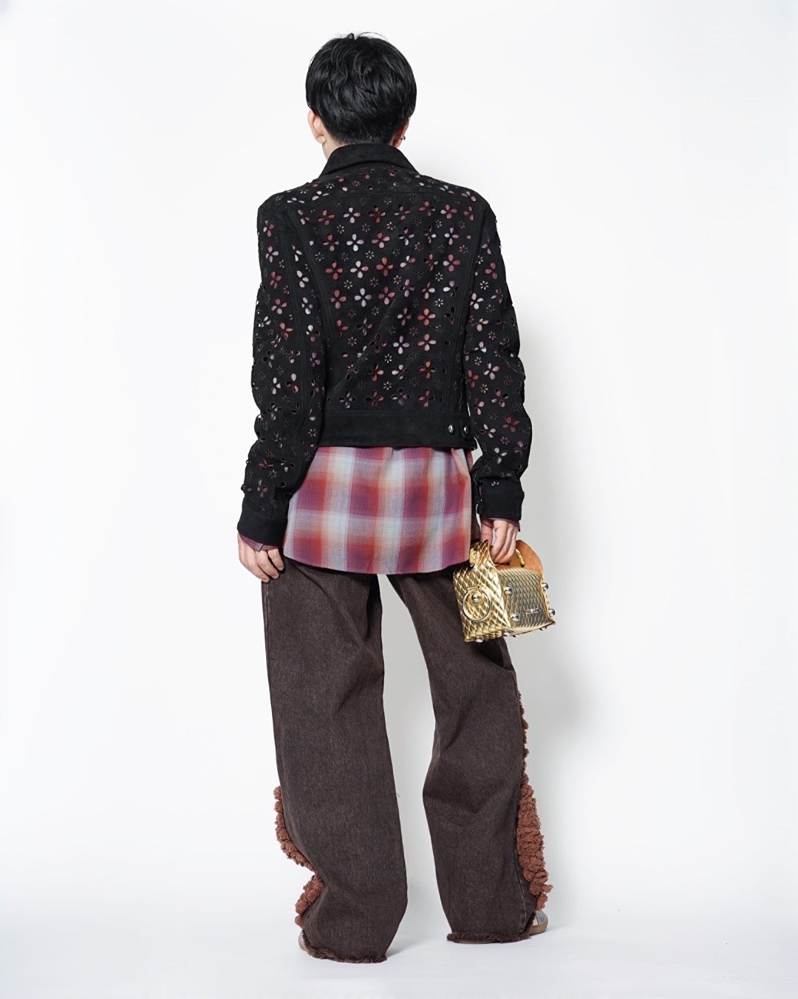 MASU】FLOWER HOLE LEATHER JACKET -Amanojak.