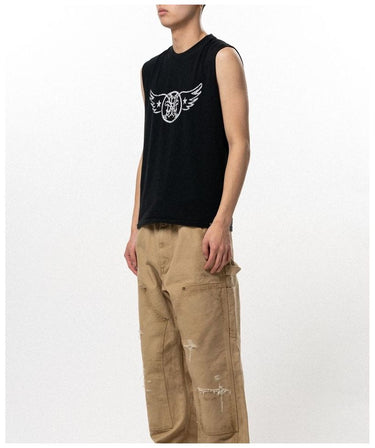 【KAMIYA】<br>"AERO-KMY" Sleeveless T-shirt