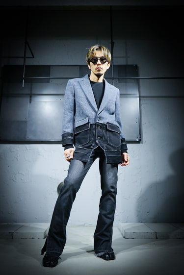 【SUBLATIONS】 <br>DENIM DOCKING<br>TAILORED JACKET .10<br>-Amanojak. Limited-