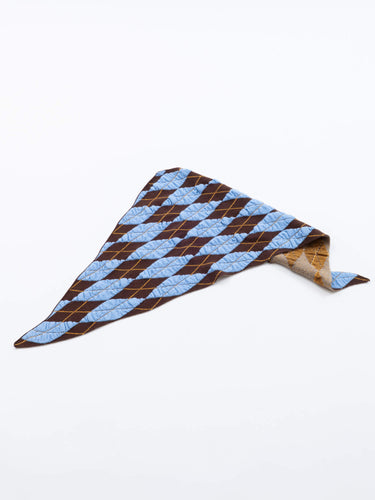 イベント期間限定(3月19日～3月22日まで)<br>26AW受注生産アイテム【VIVIANO MEN】<br>Felted Yarn Argyle Scarf <br>2color