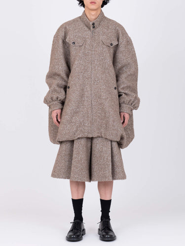 イベント期間限定(3月19日～3月22日まで)<br>26AW受注生産アイテム【VIVIANO MEN】<br>Herringbone Balloon Coat