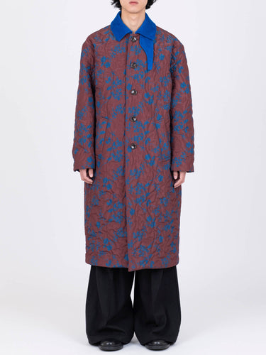 イベント期間限定(3月19日～3月22日まで)<br>26AW受注生産アイテム【VIVIANO MEN】<br>Flower Pattern Quilted Coat