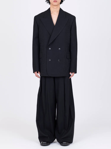 イベント期間限定(3月19日～3月22日まで)<br>26AW受注生産アイテム【VIVIANO MEN】<br>French Corded Oversized DB Blazer