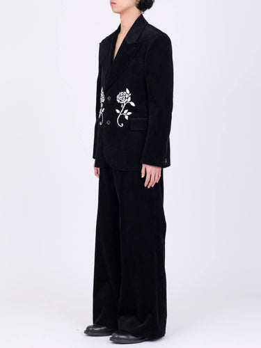 イベント期間限定(3月19日～3月22日まで)<br>26AW受注生産アイテム【VIVIANO MEN】<br>Hand-Embroidered Corduroy Blazer