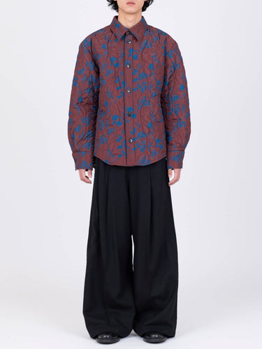 イベント期間限定(3月19日～3月22日まで)<br>26AW受注生産アイテム【VIVIANO MEN】<br>Flower Pattern Quilted Shirt