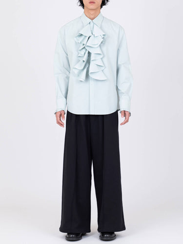 イベント期間限定(3月19日～3月22日まで)<br>26AW受注生産アイテム【VIVIANO MEN】<br>Front Ruffle Shirt