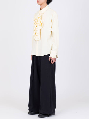 イベント期間限定(3月19日～3月22日まで)<br>26AW受注生産アイテム【VIVIANO MEN】<br>Front Ruffle Shirt