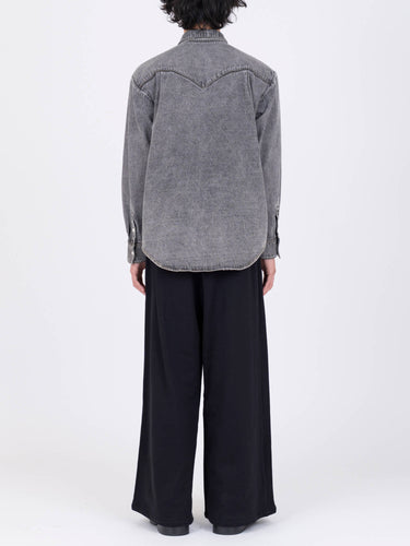 イベント期間限定(3月19日～3月22日まで)<br>26AW受注生産アイテム【VIVIANO MEN】<br>Detachable Ribbon Collar Denim Shirt