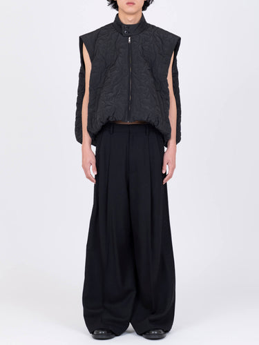 イベント期間限定(3月19日～3月22日まで)<br>26AW受注生産アイテム【VIVIANO MEN】<br>Flower Pattern Quilted Gilet