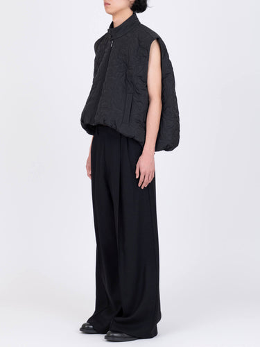 イベント期間限定(3月19日～3月22日まで)<br>26AW受注生産アイテム【VIVIANO MEN】<br>Flower Pattern Quilted Gilet