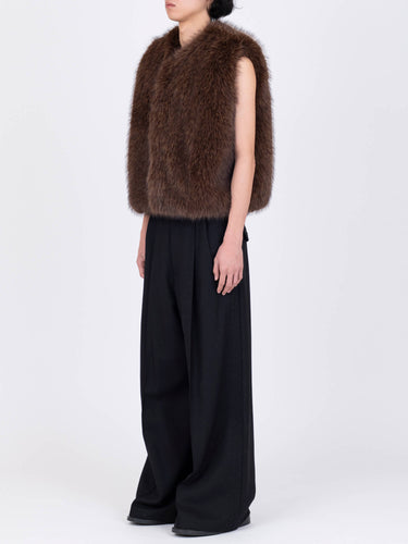 イベント期間限定(3月19日～3月22日まで)<br>26AW受注生産アイテム【VIVIANO MEN】<br>Volume Fur Gilet