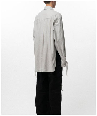【KAMIYA】<br>Ash FAdD Drawstring Cuff Shirt