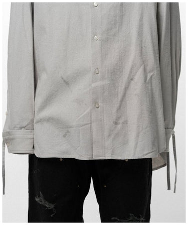 【KAMIYA】<br>Ash FAdD Drawstring Cuff Shirt