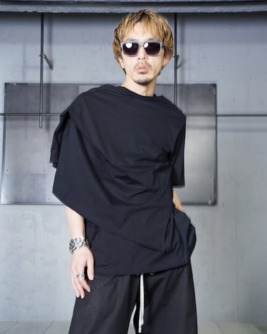 【KEISUKEYOSHIDA】<br>LAYERED SCARF T-SHIRTS