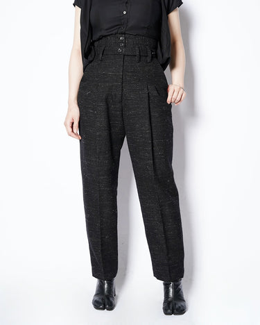 【SATORU SASAKI】<br>DOUBLE BELTED TAPERD TROUSERS