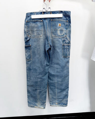 27SS予約受付中<br>【JUNYA WATANABE MAN】<br>× BerBerJin × CARHARTT TRANSFER PRINT PAINTER PANTS