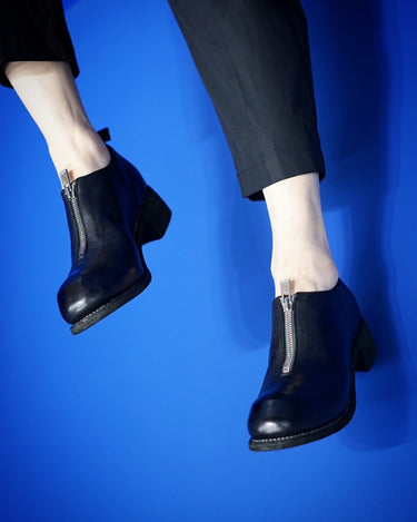 26SS/26AW予約受付中<br>【GUIDI】<br>-PL0FZ-<br>HORSE FULL GRAIN<br>FRONT ZIP SHOES