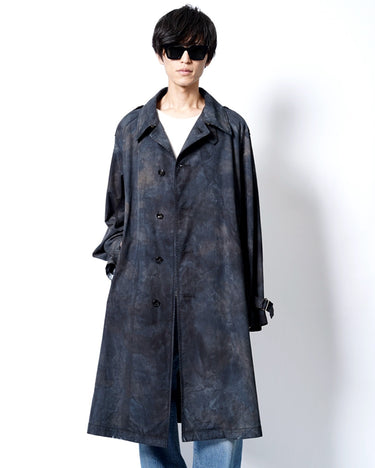 受注生産アイテム<br>期間限定受注受付中(7月31日～8月2日まで)<br>【kiminori morishita】<br>Brush-Dyed Gabardine Coat