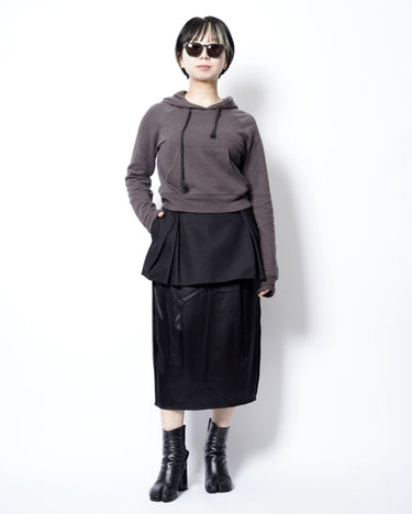 【INSCRIRE】<br>Cotton Linen Hoodie Tight Fit