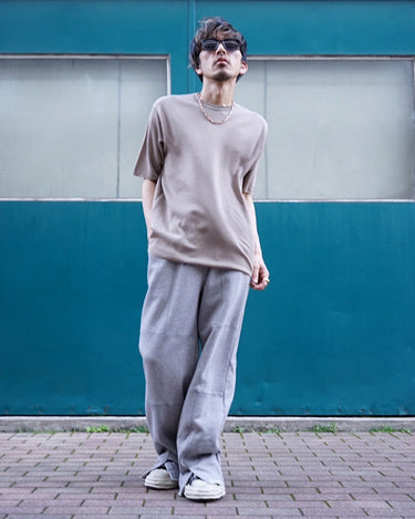 【BATONER】<br>32G CHOMA SMOOTH<br>KNIT TEE