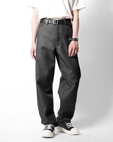 26AW予約受付中<br>【OVERCOAT】<br>Wool Denim Wide Leg Pant