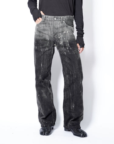【MAHITO MOTOYOSHI】<br>"ろうけつ染め" DENIM PANTS