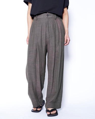 [ZIGGY CHEN]<br>DROP CROTCH WIDE LEG TROUSERS