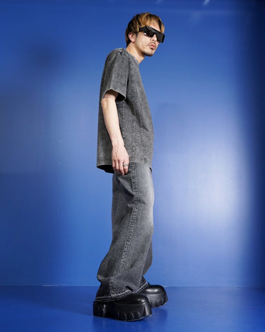 【Feng Chen Wang】<br>TIE-DYE PANELLED T-SHIRT
