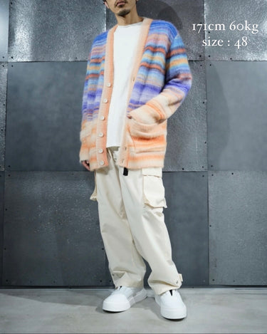 [MISSONI]<br>Multi-border<br>Mohair Cardigan