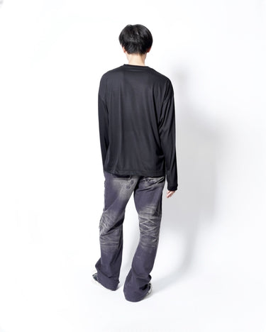 イベント期間限定アイテム<br>(6月27日～7月5日まで)<br>【KANEMASA PHIL】<br>36G Wool LS Tee (BLACK)