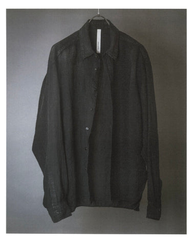 受注生産アイテム<br>期間限定受注受付中(7月31日～8月2日まで)<br>【kiminori morishita】<br>Sashiko Hand-Embroidered Khadi Shirt