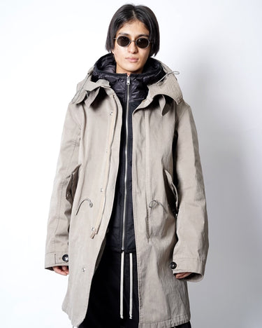 【Ten c】<br>DOWN<br>LINER HOODED<br>WITH POCKETS