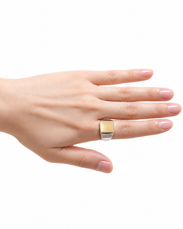 【GARDEN OF EDEN】<br>スクウェアリング -SMALL- SILVER/9K GOLD