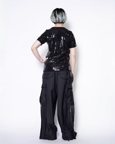 【JUNYA WATANABE】<br>SPANGLE U-NECK TEE