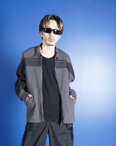 【SONG FOR THE MUTE】<br>"APPLIQUE" TRACK JACKET -SOFT ROOTS JERSEY-