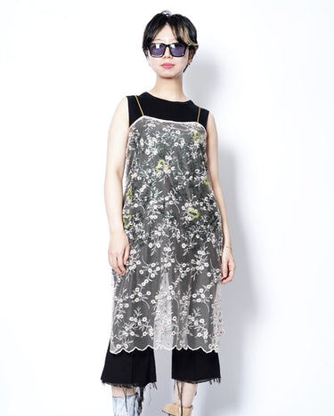 8.8(sat) 0:00 Launch<br>【ANTHEM A】<br>LAYERED EMBROIDERY CAMISOLE DRESS