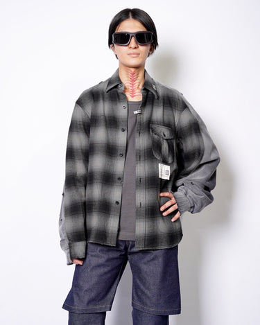 【Maison MIHARA YASUHIRO】<br>COMBINED SHIRT×SWEAT