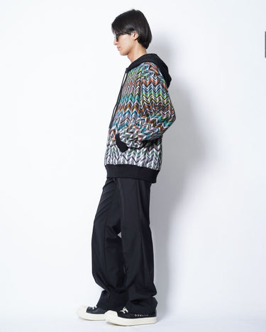 【MISSONI】<br>"ZIG ZAG" PATTERN<br>COTTON HOODIE