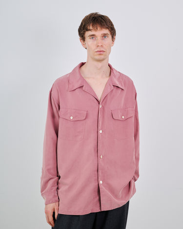 イベント期間限定アイテム<br>(9月19日～27日まで)<br>【ANTHEM A】<br>POWDERY FADE POPLIN OPEN COLLAR SHIRTS