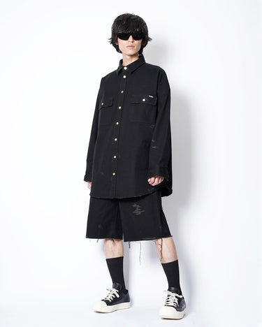 【KAMIYA】<br>BORO Duck Shirt