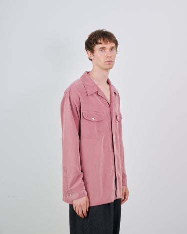 イベント期間限定アイテム<br>(9月19日～27日まで)<br>【ANTHEM A】<br>POWDERY FADE POPLIN OPEN COLLAR SHIRTS
