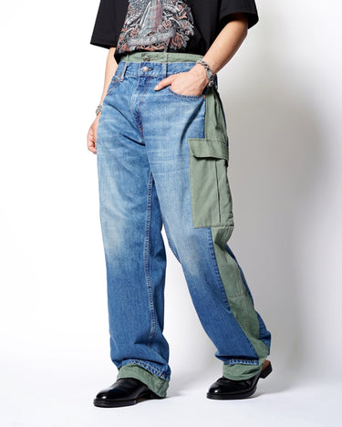 【JUNYA WATANABE】<br>× Levi's <br>CARGO DOCKING DENIM PANTS