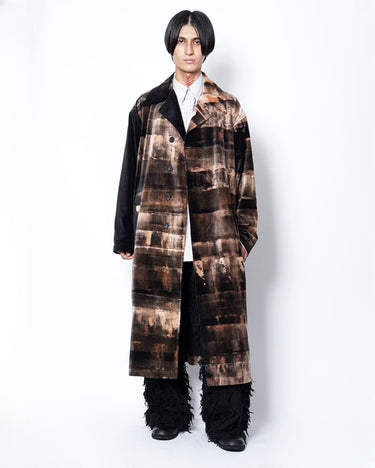 【TAAKK】<br>HAND-BLEACHED VELVET COAT