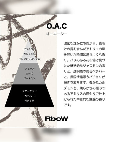 千駄木店にてイベント開催中!<br>5/23(Sat.)〜5/31(Sun.)<br>【RboW】<br>CASE STUDY EAU DE PERFUME- O.A.C
