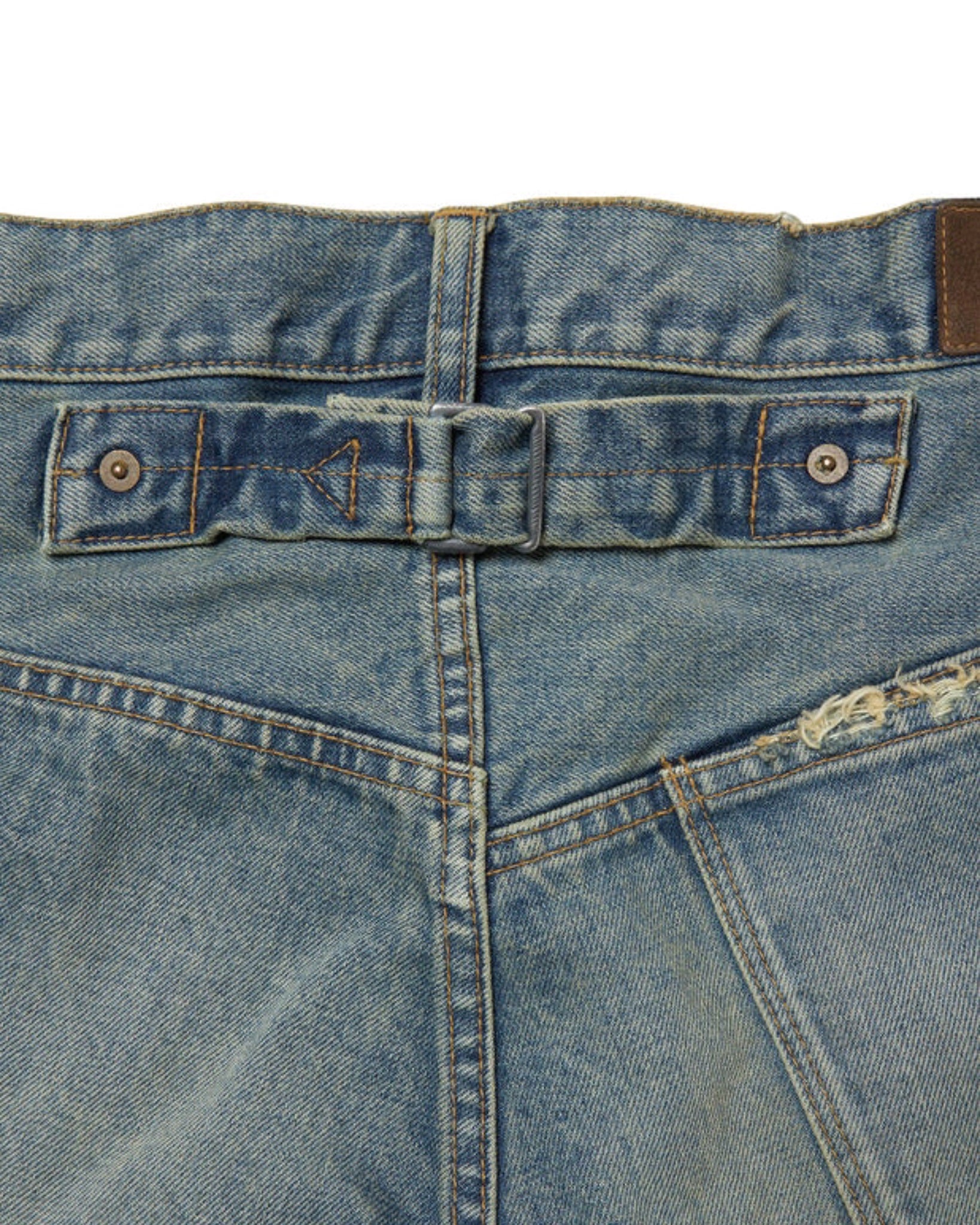 kolor / BEACON(カラービーコン)STUDS DAMAGE DENIM PANTS-Amanojak.