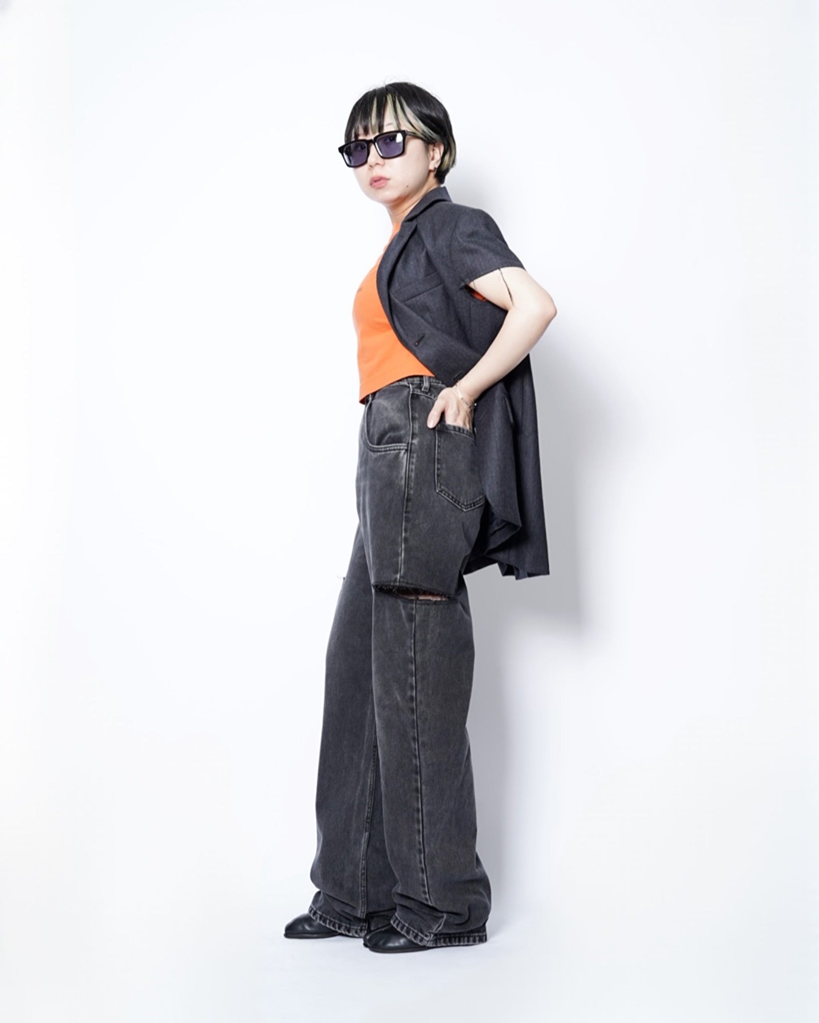Maison Margiela(メゾンマルジェラ) -CUT OUT DENIM PANTS-Amanojak.