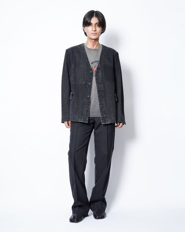 【TANAKA】<br>NO COLLAR JEAN JACKET
