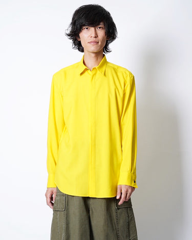 [Overcoat]<br>Dropped<br>SHOULDER TOP<br>with<br>Shirts Collar