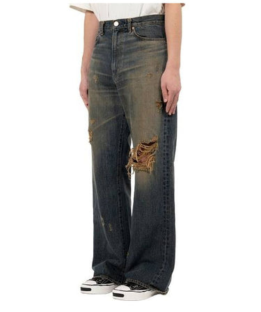 【KAMIYA】<br>Bootcut Wide Jeans
