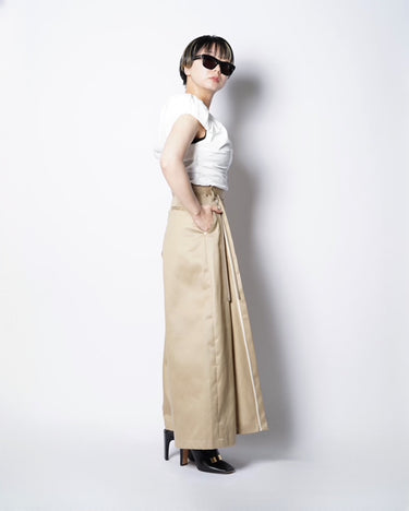【TANAKA】<br>THE WIDE SKIRT PANTS<br>-CHINO-